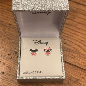NWT Mickey and Minnie Mouse Stud Earrings